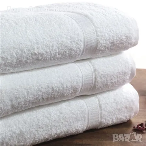  бели памучни хавлии