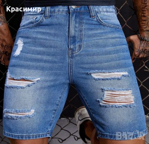 Мъжки нови дънкови къси панталони