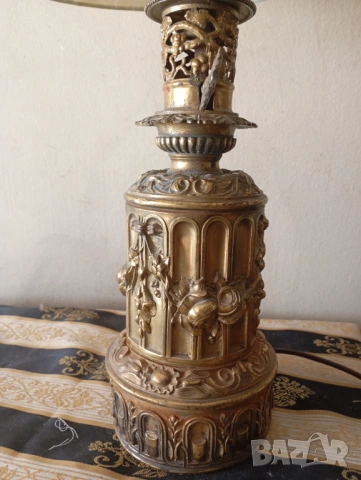 Барокова настолна лампа , снимка 3 - Настолни лампи - 54201824