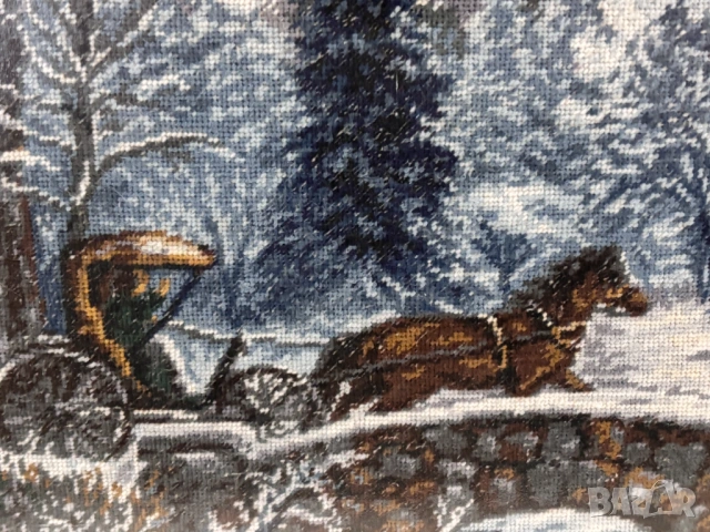 Гоблен "Зимно вълшебство", снимка 6 - Гоблени - 54188040