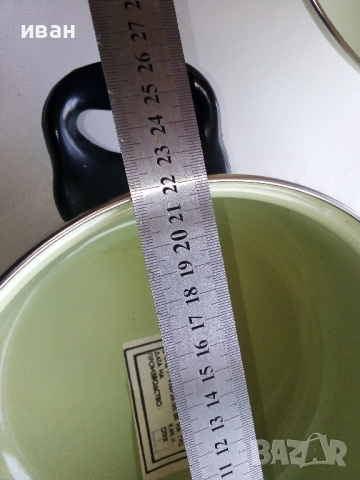 Стара неупотребявана емайлирана тенджера "МЗ Брацигово", снимка 11 - Антикварни и старинни предмети - 52886377