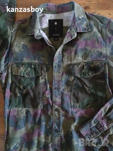 g-star type c straight long rc shirt - страхотна мъжка риза , снимка 3 - Ризи - 42880933