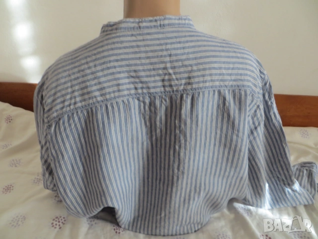 Мъжки ризи с дълъг ръкав от лен, снимка 4 - Ризи - 54323531