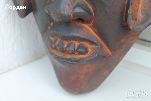 Стара дървена ритуална маска , снимка 5 - Антикварни и старинни предмети - 33894671
