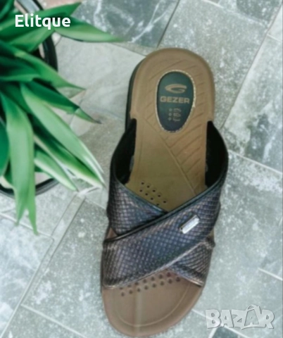 Маркови мъжчки кожени чехли