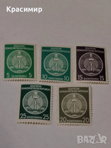 Винтидж ПОЩЕНСКИ марки ГДР. Минт 