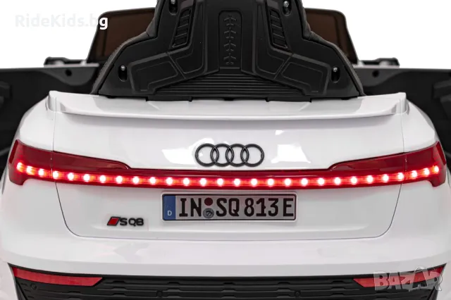 Audi SQ8 12V – Детски акумулаторен джип, Бял, EVA гуми, снимка 17 - Детски велосипеди, триколки и коли - 50418541