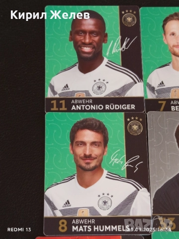 Колекционерски картички на футболисти ЕМРЕ ДЖАН,МАТС ХУМЕЛС,БЕРНД ЛЕНО 48744, снимка 2 - Колекции - 51702225