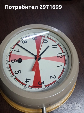 корабен часовник СССР чисто нов, снимка 2 - Антикварни и старинни предмети - 54309573