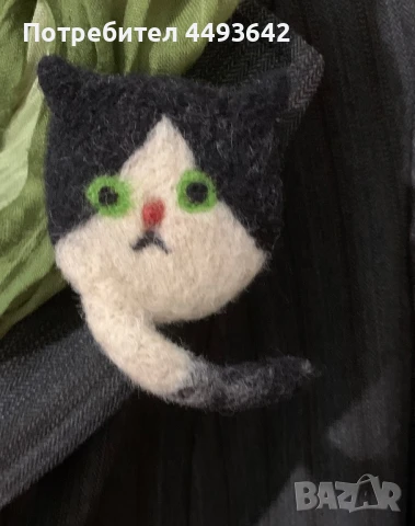 Брошки, обеци от филц, снимка 8 - Други - 50555675