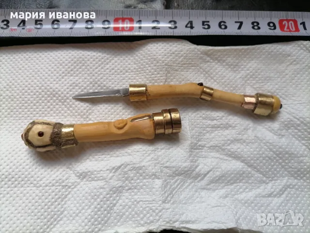 Малка ножка чемшир украса камъни , снимка 3 - Ножове - 55804792