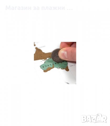 СКРЕЧ КАРТА НА СВЕТА ЗА ИЗТРИВАНЕ - код 1078, снимка 10 - Картини - 34301422