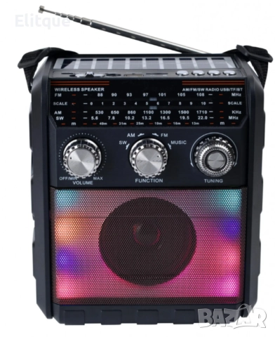 Безжична тонколонка радио със соларен панел FP-2391-S, снимка 2 - Друга електроника - 52820242