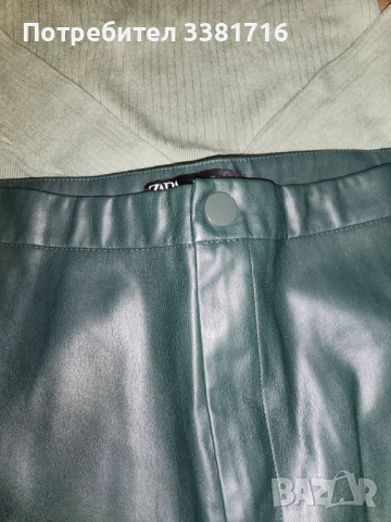 Кожен панталон и поло ZARA , снимка 3 - Панталони - 53058128