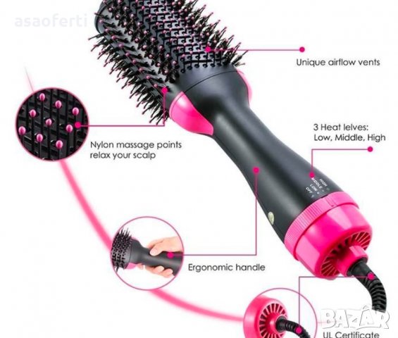 Ел.четка за коса One step 2в1, снимка 12 - Маши за коса - 30482769