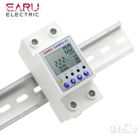 Напреженова защита за пренапрежение, ниско, високо напрежение 63А, контролен електромер , снимка 2 - Друга електроника - 47730577