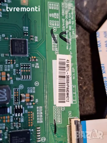 T-Con board 6870C-0532A 6871L-3806B SmartTech LE 4317SA for 43inc DISPLAY CX430DLEDM, снимка 3 - Части и Платки - 47438502