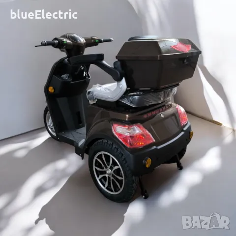 Електрическа Триколка blueElectric BM1-LUX 2000W | 60V | 24Ah | BROWN, снимка 5 - Мотоциклети и мототехника - 49745665