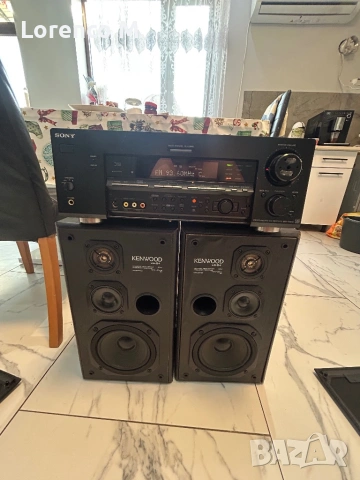 Комплект усилвател с тонколони Sony, Kenwood