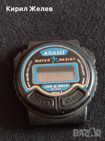 Стар модел електронен часовник ASAHI WATER RESIST КОЛЕКЦИОНЕРСКИ от соца - 26987, снимка 5 - Мъжки - 36549104