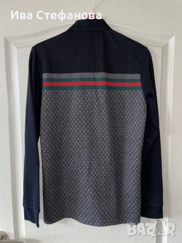 Нов уникален 100% памук памучен  оригинален тънък пуловер GUCCI Cucci Гучи, снимка 9 - Пуловери - 42866799