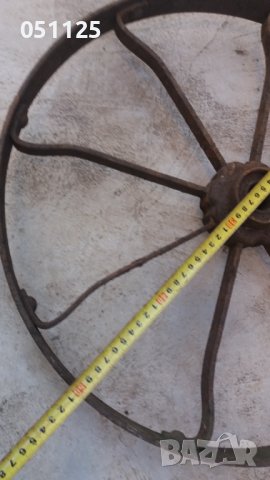 ковано масивно колело от каруца, двуколка, рало , снимка 15 - Антикварни и старинни предмети - 39836450
