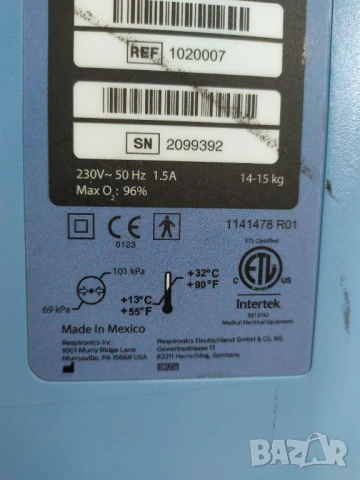 Кислороден концентратор Fhilips, снимка 8 - Медицинска апаратура - 50729279