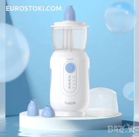 Назален иригатор Feellife, електрически назален иригатор за деца и възрастни, акумулаторен, 4 режима