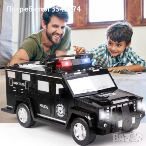 Детски сейф брониран Полицейски автомобил, снимка 6 - Образователни игри - 42763628
