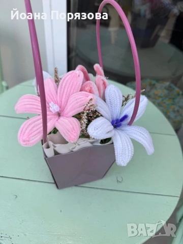 Ръчно изработен букет за всеки повод, снимка 16 - Изкуствени цветя - 54140239
