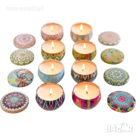 Комплект от 8 бр. ароматни свещи, снимка 3 - Ароматизатори - 47590022