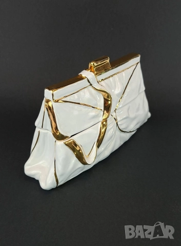 Порцеланова дамска чанта, снимка 2 - Декорация за дома - 52771865