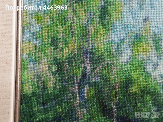 гоблен ,, Пролет на село" , 60/42 см, снимка 5 - Гоблени - 51372337