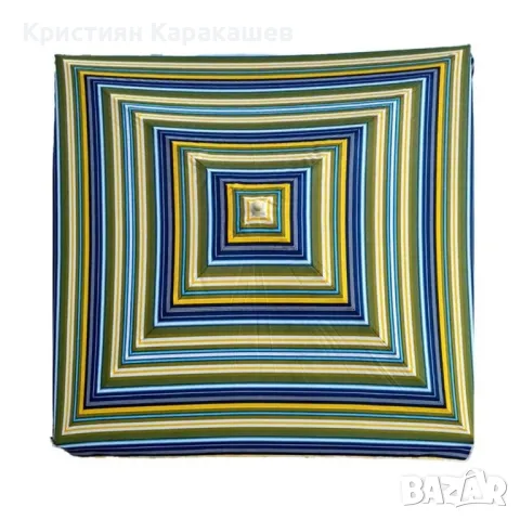 Квадратен градински чадър, многоцветен, 260x260 см, снимка 3 - Градински мебели, декорация  - 49733109