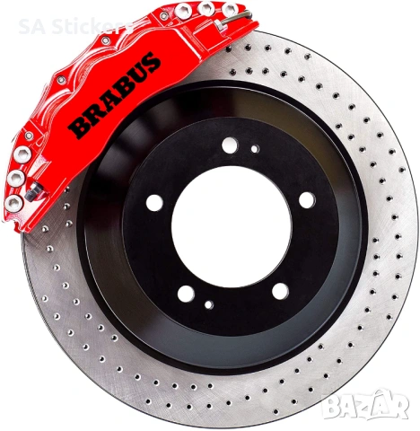 Стикери AMG за спирачни апарати джанти mercedes brabus , снимка 3 - Части - 54100408