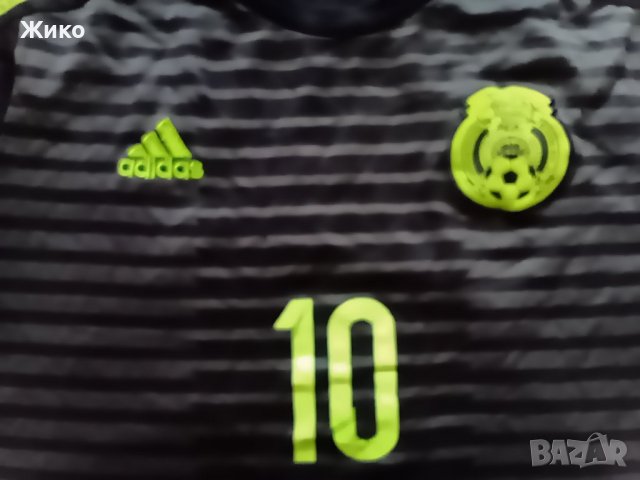 Мексико 2015/16 оригинална футболна тениска Адидас фланелка за футбол с номер 10 Giovani dos Santos, снимка 2 - Футбол - 36838151