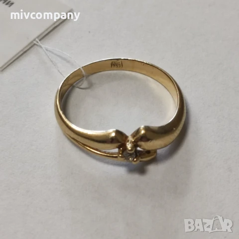 Златен Пръстен 1.98гр., снимка 4 - Пръстени - 51290498