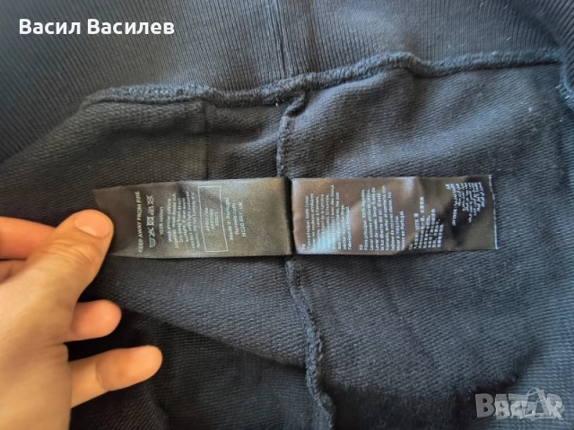 Черен суичър FLANNELS - S размер, снимка 3 - Суичъри - 51934327