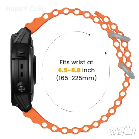 OCEAN BAND Каишка за смарт часовник Huawei Watch/Samsung/Apple/Xiaomi/Garmin/Amazfit/Casio/Honor, снимка 11 - Каишки за часовници - 47879793
