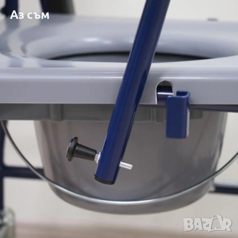 Комбиниран стол за баня и тоалетна БЛУ, снимка 4 - Грижа за възрастни - 53938542