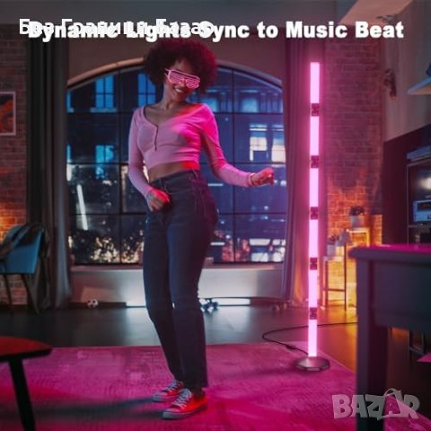 Нова Интерактивна Подова Лампа с Апликация - 16M Цветове, 300+ Режима, снимка 7 - Други - 44156138