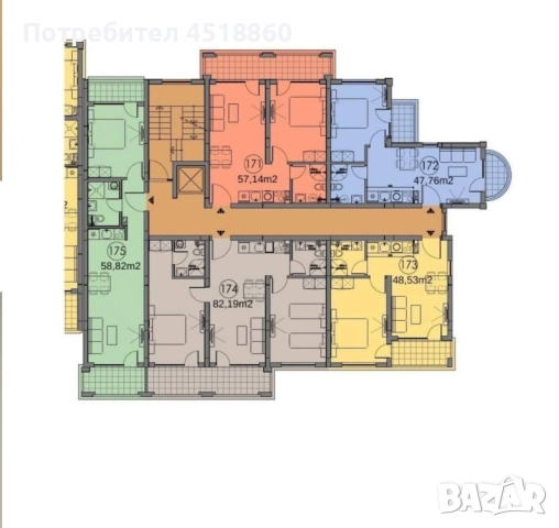 Апартаменты в новом комплексе Святой Влас , снимка 4 - Апартаменти - 52440738