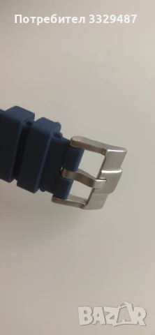 ПРОМО ЦЕНА Черна и Синя силиконова каишка за Audemars Piguet 26-27 мм, снимка 3 - Каишки за часовници - 51245819