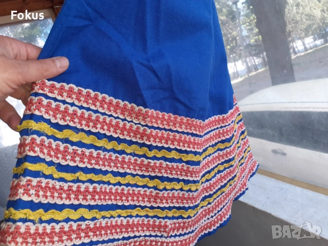 Прекрасен стар син сукман от носия, снимка 4 - Антикварни и старинни предмети - 53333185