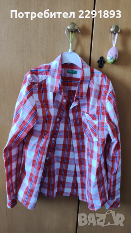 Ризка обличана един път на Бенетон., снимка 2 - Детски ризи - 36520815