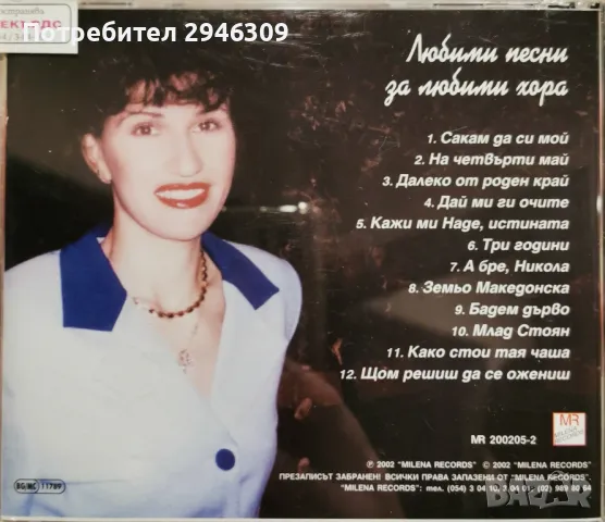Рени Митева - Любими песни за любими хора, снимка 2 - CD дискове - 49486527