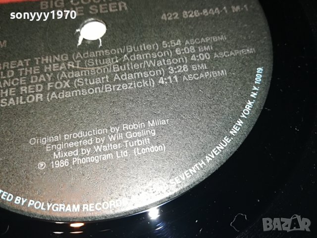 BIG COUNTRY THE SEER-LONDON/NEW YORK 0106222143, снимка 14 - Грамофонни плочи - 36951852