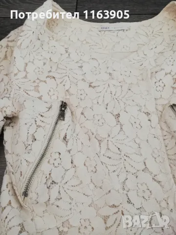 Късо дантелено сако ONLY, снимка 2 - Сака - 49221454