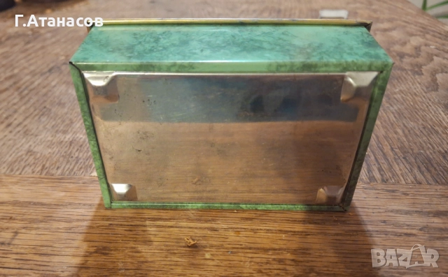 Метална кутиика от цигари Atos Pfau Auslese 50 cigaretten рядка колекционерска, снимка 9 - Антикварни и старинни предмети - 52694389