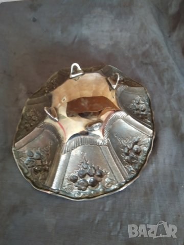 посребрена метална купа в стил арт деко, снимка 5 - Други ценни предмети - 37411843